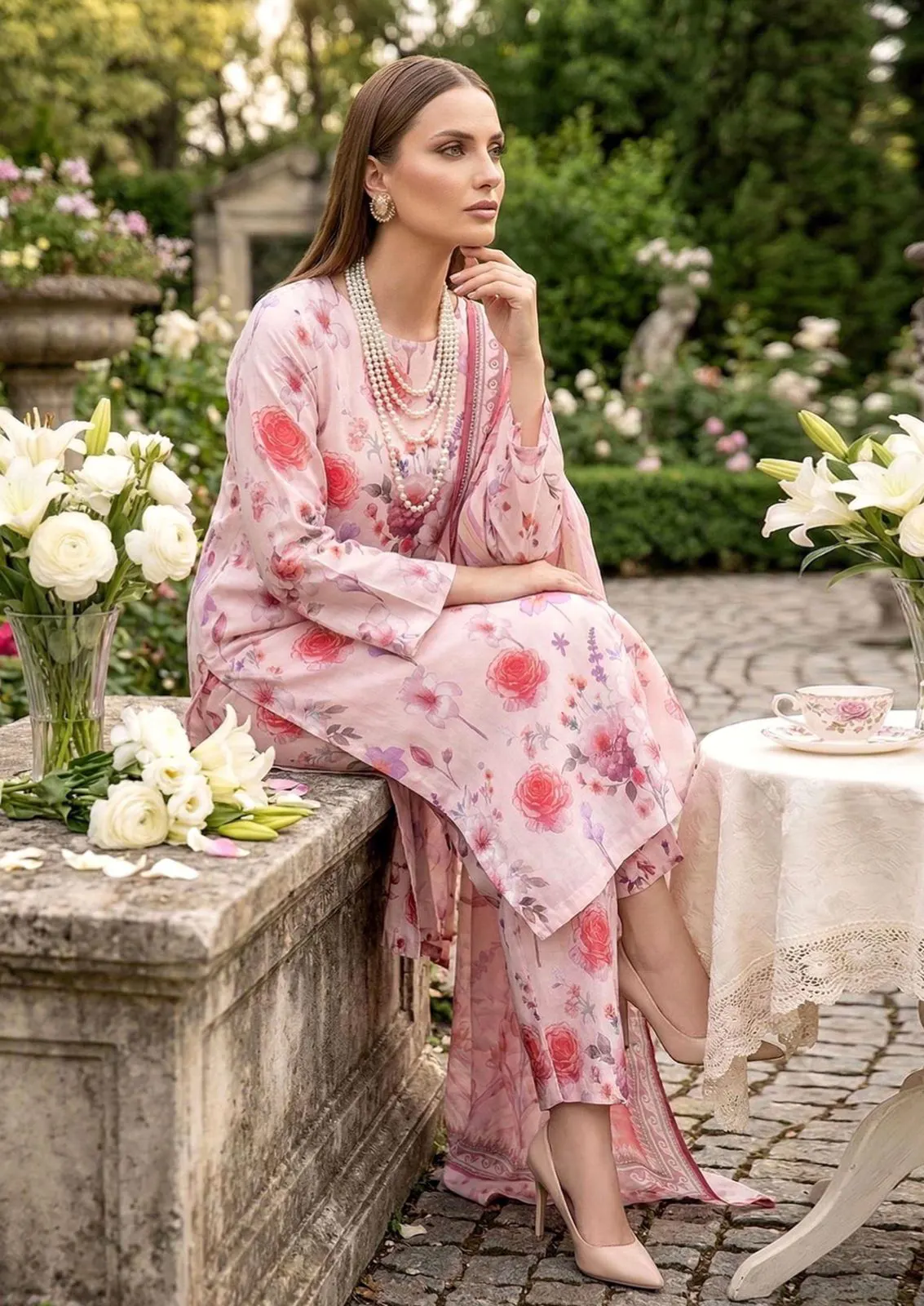 Rose Garden Pink Ensemble